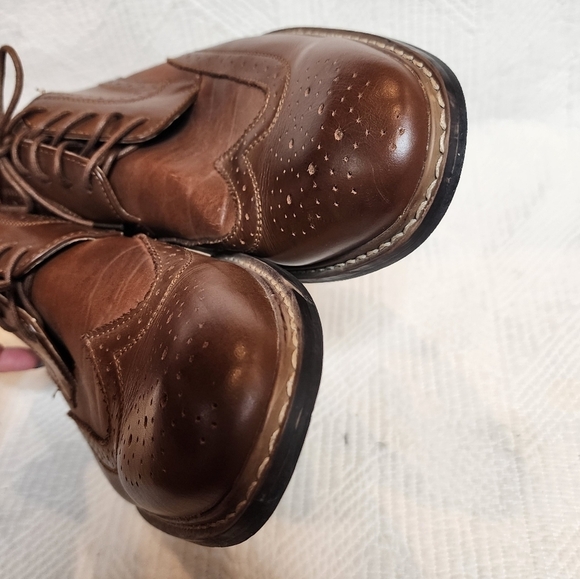 Penguin brown leather wingtip oxfords dress shoes. Men\'s size 12. main image 14